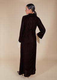 Mahnoor Abaya Dark Brown