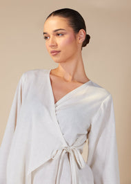 Side Wrap Co-Ord Nude - Final Sale