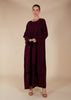 Crossover Abaya Plum - Final Sale