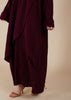 Crossover Abaya Plum