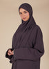 Pave Trim Abaya Mauve