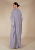 Open Abaya Light Grey
