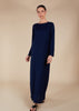 Cotton Full Sleeve Slip Navy