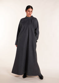 Winter Warmers Abaya Charcoal