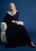 Chiffon Wrap Abaya Navy