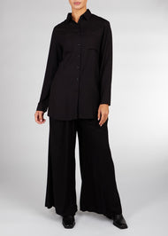 Midi Shirt Black | Midi & Tops | Aab Modest Wear