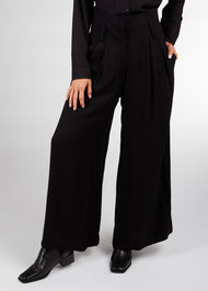 Paper Bag Trousers Black | Flared Trousers | Aab Modest Wear