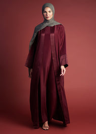 Loose Fit Kimono Plum | Modest Kimono | Aab Modest Wear