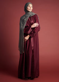 Loose Fit Kimono Plum | Modest Kimono | Aab Modest Wear