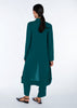 Hidden Placket Shirt Dress Green