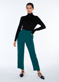 Slim Leg Trousers Green