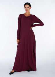 Mulberry Abaya Burgundy