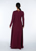 Mulberry Abaya Burgundy - Final Sale