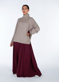 Mulberry Abaya Burgundy