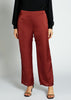 Satin Slim Leg Trousers Amber