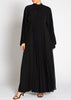 Plisse Maxi Dress Black