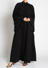 Plisse Maxi Dress Black - Final Sale