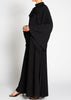 Plisse Maxi Dress Black