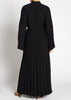 Plisse Maxi Dress Black - Final Sale