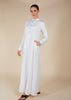 Elementary Abaya White