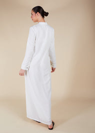 Elementary Abaya White