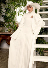 Fan Sleeve Maxi White