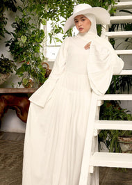 Fan Sleeve Maxi White