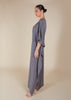 Floaty Tatreez Kaftan Grey