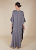 Floaty Tatreez Kaftan Grey
