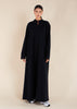 Front Zip Abaya Navy