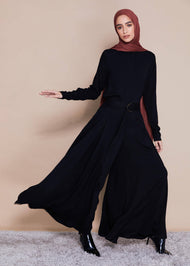 Full Flare Trousers Black | Trousers | Aab Modest Wear