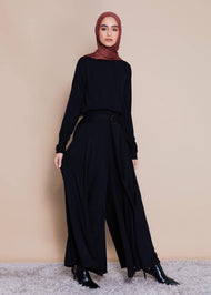 Full Flare Trousers Black | Trousers | Aab Modest Wear