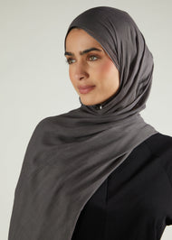 Gun Metal Premium Modal Hijab