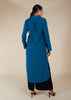 High Neck Midi Blue