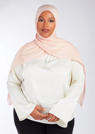 Cotton & Silk Hijab Blush - Final Sale