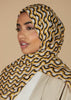 Monochrome Print Hijab