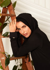 Hoody Abaya Black