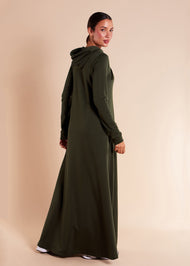 Hoody Abaya Khaki