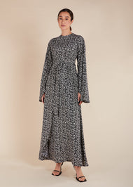 Ink Splash Floral Maxi - Final Sale