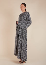 Ink Splash Floral Maxi - Final Sale