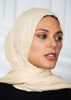 Ivory Wool Modal Hijab