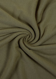 Khaki Ribbed Jersey Hijab