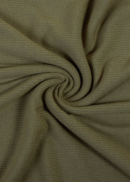 Khaki Ribbed Jersey Hijab