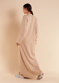 Knitted Abaya Cream