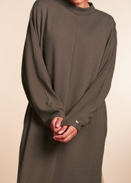 Knitted Abaya Khaki