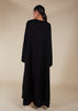 Layered Abaya Dark Grey