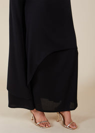Layered Abaya Dark Grey - Final Sale