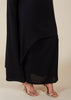 Layered Abaya Dark Grey