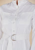 Linen Mandarin Neck Maxi