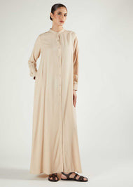 Long Shirt Abaya Natural